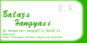 balazs hangyasi business card